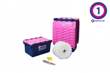 Plastic Moving Crate Rental Set Package 1 - Crate Hire UK