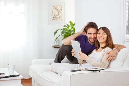 Happy Couple At Home Crate Hire UK