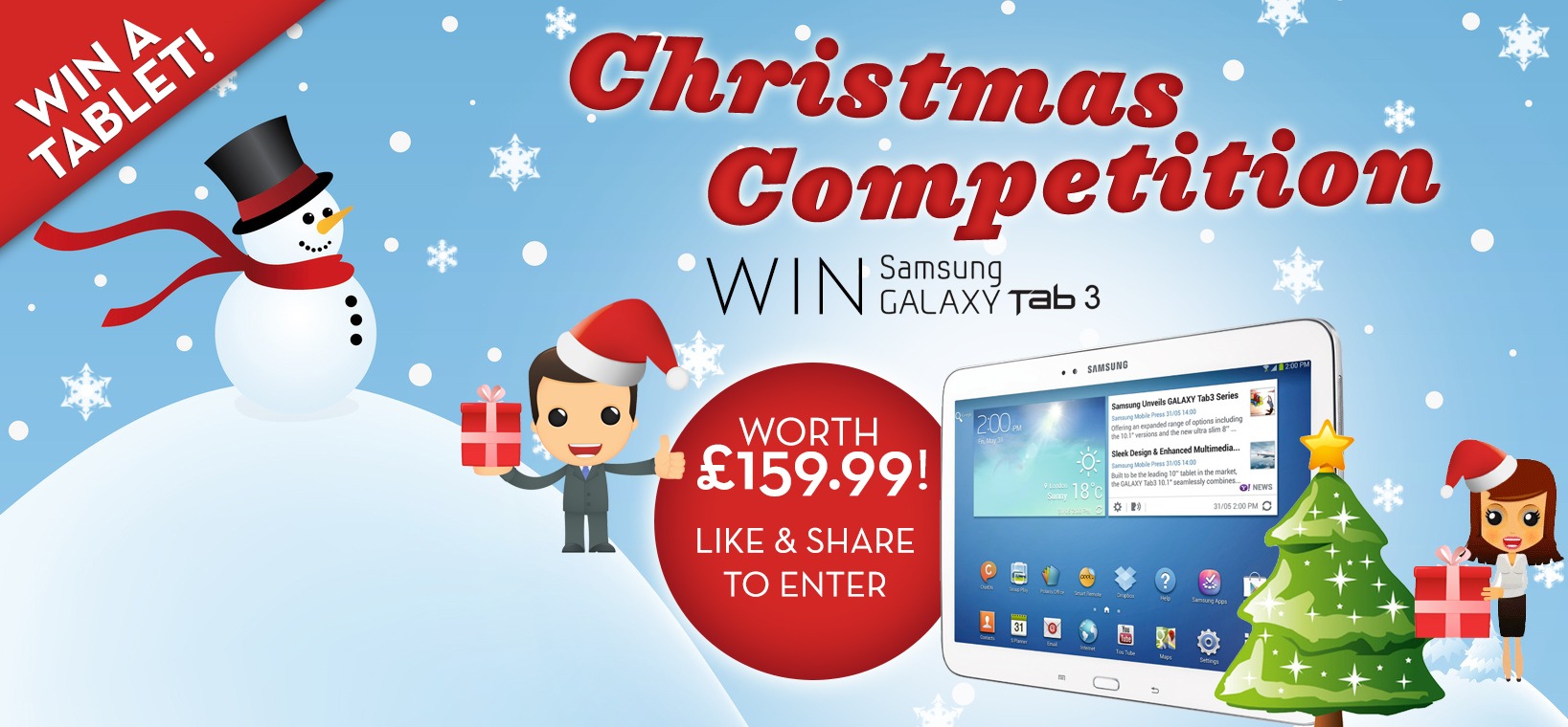 WIN! Samsung Galaxy Tab 3 Competition Crate Hire UK