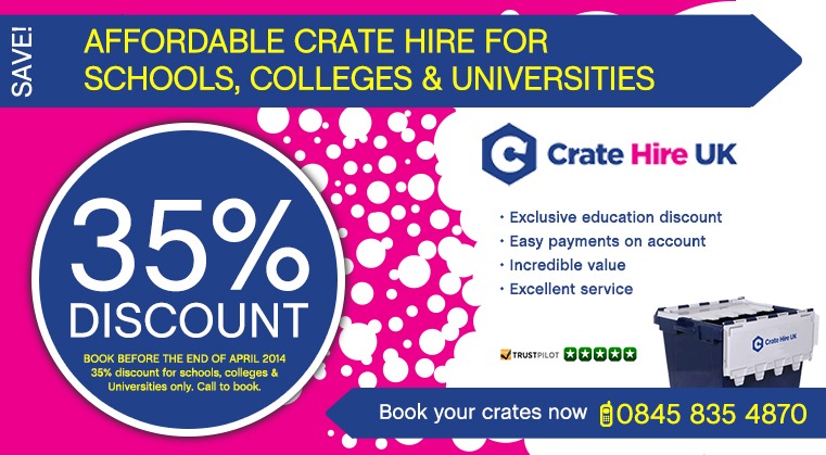 Big School Discounts Crate Hire UK