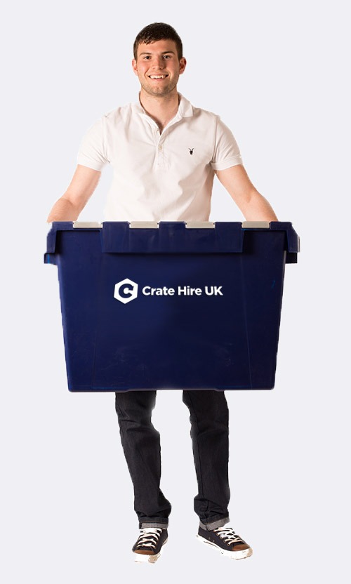 Man Holding Crate Crate Hire UK