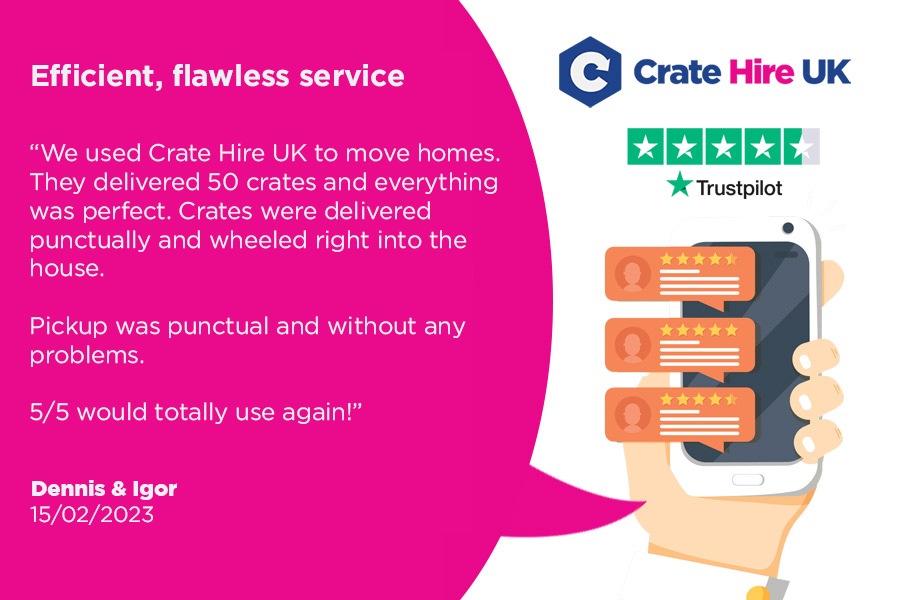 Trustpilot review February 2023