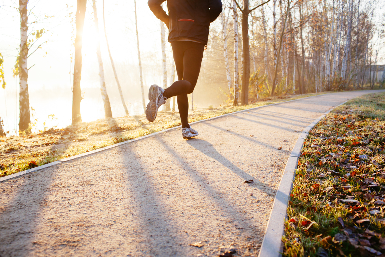 Wellbeing when moving man running